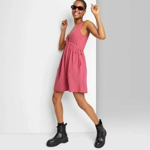 Wild Fable Tie Waist Mineral Dyed Babydoll Dress‎ XXL - Picture 1 of 6